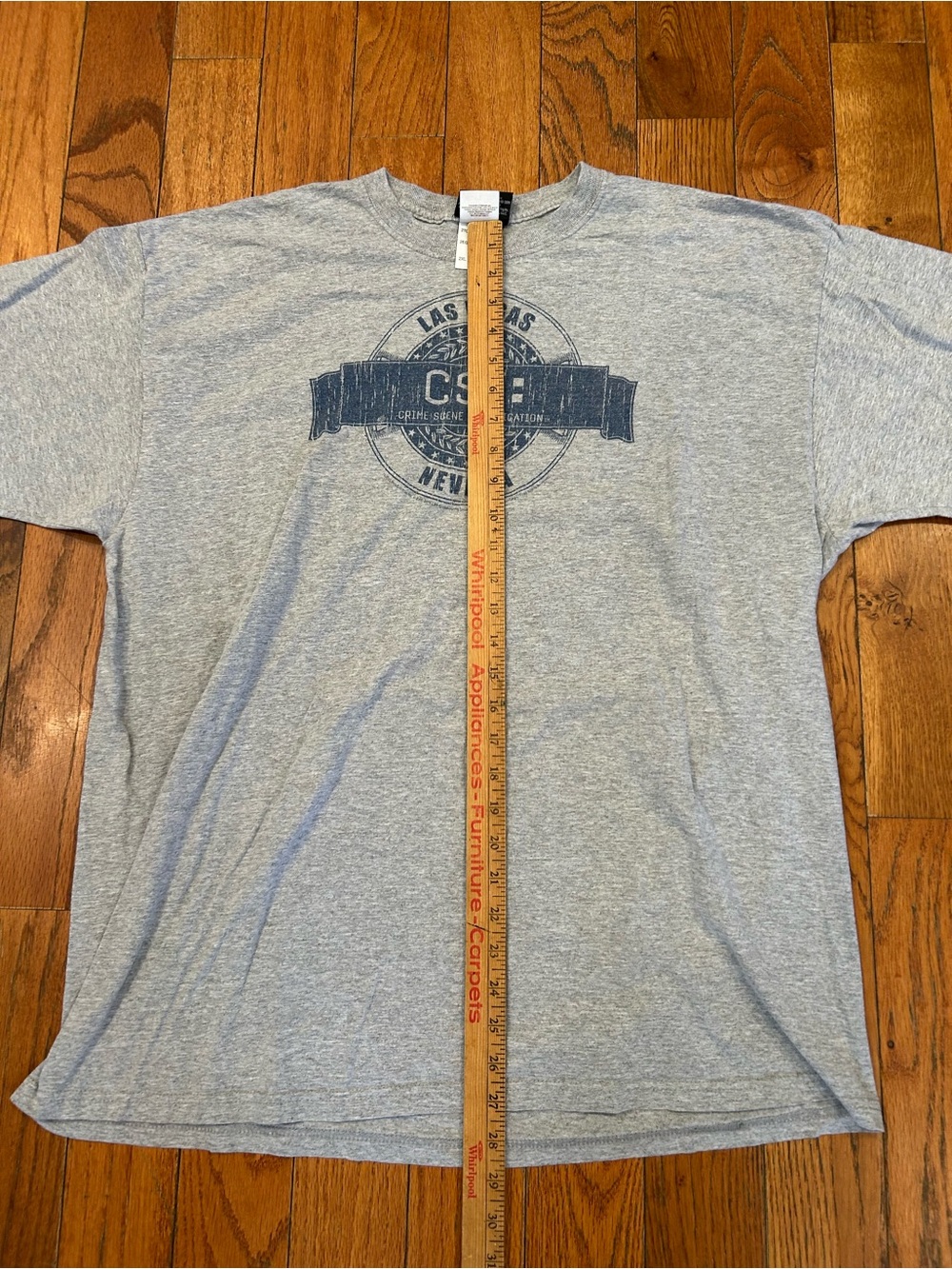 Vintage CSI Crime Scene Investigation T Shirt Mens 2XL Gray Las Vegas Nevada CBS - Picture 8 of 10